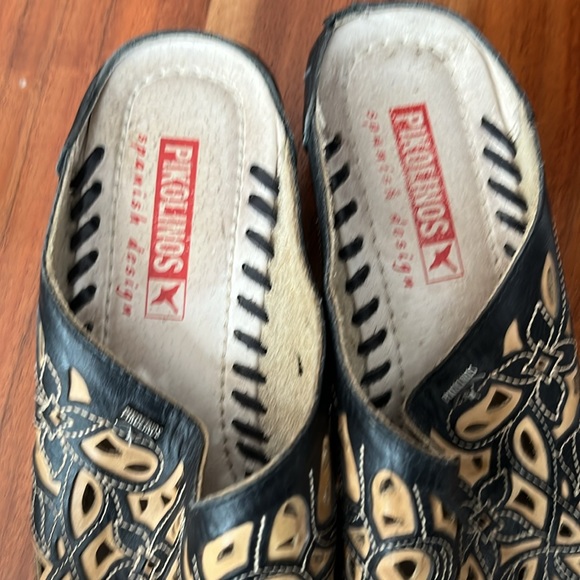 Pikolinos Floral cut out Mule Shoes sz Eu38 - Picture 7 of 10